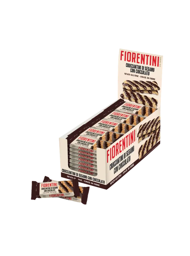 fiorentini-croccantini-di-sesamo-con-cioccolato-24-x-60g-snacks-s-same-chocolat image 1